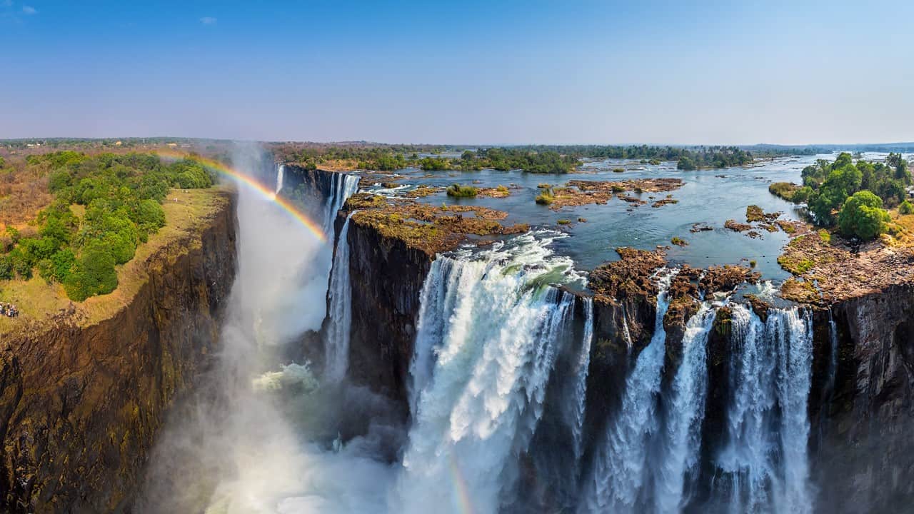 rainbow at Victoria falls